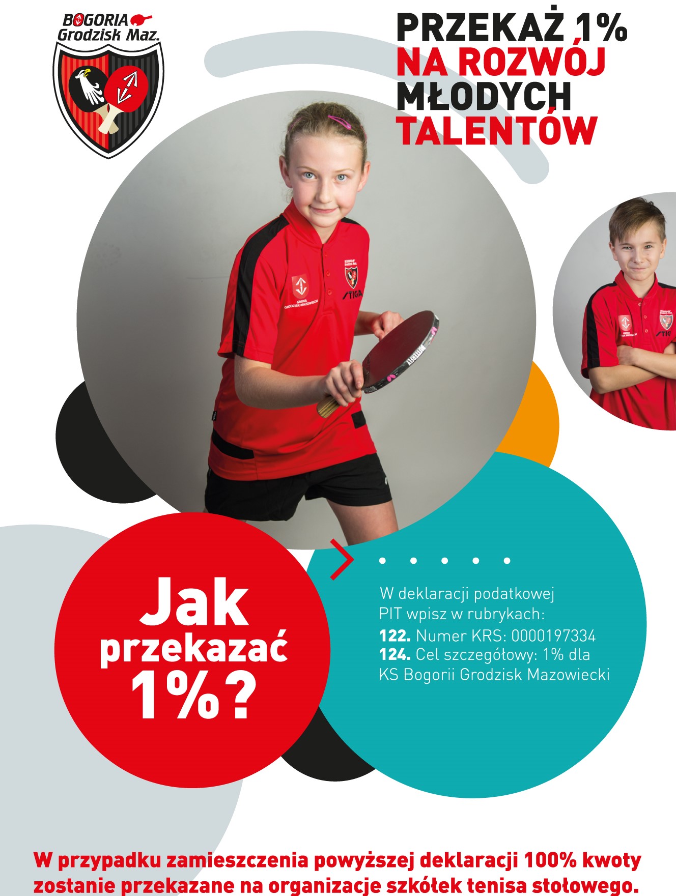 Read more about the article Przekaż 1% na rozwój młodych talentów Bogorii