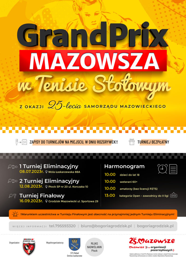 Read more about the article Bogoria organizuje Grand Prix Mazowsza- Regulamin zawodów