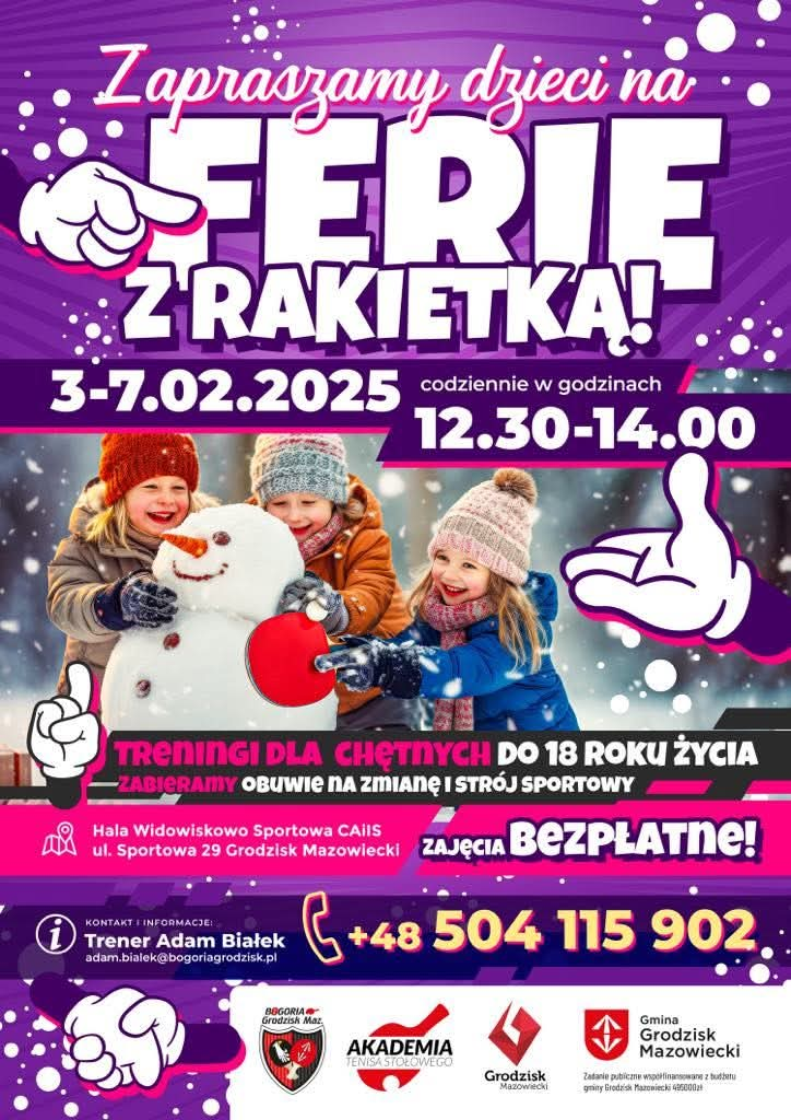 You are currently viewing Ferie z rakietką od 3 lutego