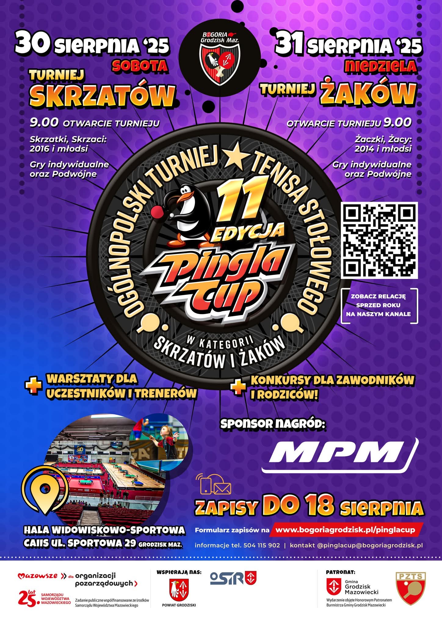 You are currently viewing XI Edycja Pingla Cup 30-31 sierpnia