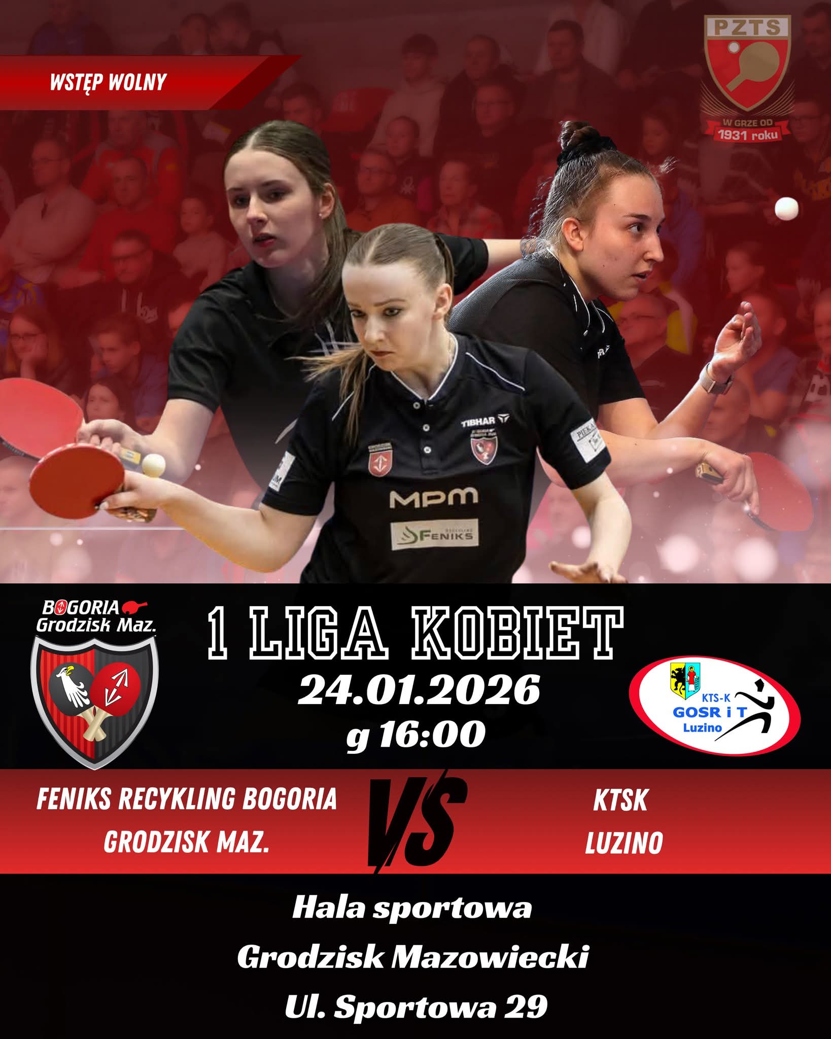 You are currently viewing I liga: W niedzielę o godzinie 13 mecz dziewczyn w sali tenisowej